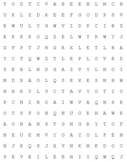 word search puzzle John 3:16